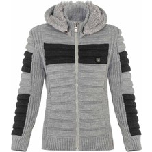 Cipo & Baxx BP114 Gri Erkek Çocuk Hırka Geniş Paça ve Kargo Kesim ile Günlük Şıklık