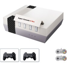 Kinhank Retro Super Konsol x Nes 64GB Kablosuz Çift Joystick 50+ Oyun Konsolu ve 50.000+ Oyun KHNK000001XNES