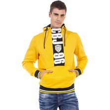 Cipo & Baxx CL478 Kanguru Cep Sarı Sweatshirt