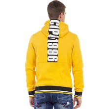 Cipo & Baxx CL478 Kanguru Cep Sarı Sweatshirt