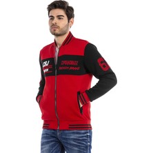 Cipo & Baxx CL500 Kırmızı Kaşe Kolej Mont