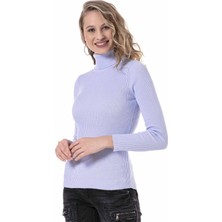 Cipo & Baxx WP227 Açık Mavi Balıkçı Yaka Kazak