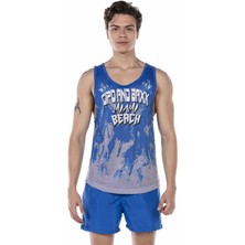 Cipo & Baxx CUK245 Mavi Deniz Şortu Atlet Takım