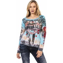 Cipo & Baxx WL295 O Yaka Desenli Sweatshirt