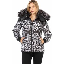 Cipo & Baxx WM129 Kürk Kapşon Kısa Mont