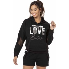 Cipo & Baxx WLK177 Siyah Hoodie Şort Takım
