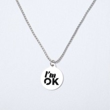Beymarka Im Ok Yuvarlak Çelik Kolye