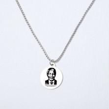 Beymarka Nelson Mandela Yuvarlak Çelik Kolye
