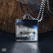 Beymarka Izmir Kare Çelik Kolye - 3211