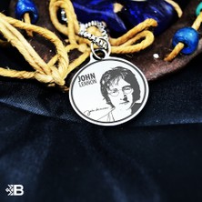 Beymarka John Lennon Yuvarlak Çelik Kulplu Kolye