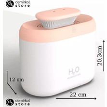 H2O Humidifier 3300 ml Ulrasonik Hava Nemlendirici Buhar Makinesi ve Aroma Difüzörü