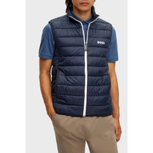 Boss Su Geçirmez Regular Fit Dik Yaka Yelek Erkek Yelek 50472473 402