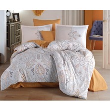 Clasy Ranforce Double Çift Nevresimli Nevresim Takımı Aramis V1 Hardal