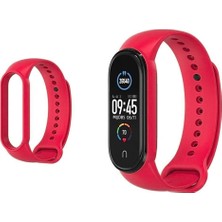 Velliw Xiaomi Mi Band 3 4 5 6 Uyumlu Silikon Akıllı Saat Kordonu