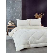 Komfort Home Tek Kişilik Welsoft Yorgan Çift Taraflı / Krem 155X215 cm
