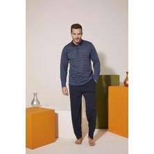 Kly 9213 Erkek Polo Yaka Pijama Takım