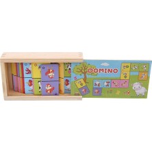 Xinh Çocuk Biliş Ahşap Hayvan Domino Solitaire Erken Eğitim Bilmecenin Bebek Jigsaw Kurulu Oyunu (Yurt Dışından)