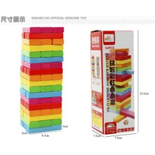 Xinh 54 Adet / Ahşap Domino Set Gökkuşağı Istifleme Masa Oyunu Oyuncak Seti Çocuk Klasik Erken Eğitim Eğitim Ahşap Blok Oyuncak (Yurt Dışından)