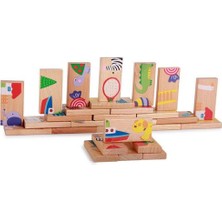 Xinh Ahşap Hayvan Eşleştirme Oyunu Montessori Eğitim Jielong Domino Kayın Jigsaw Yapı Taşları Çocuk Aydınlanma Oyuncak Hediyeler | Domino (Yurt Dışından)