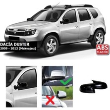 Sts Oto Aksesuar Dacia Duster 2009-2012 Uyumlu Makyajsız Batman Yarasa Ayna Kapağı Piano Black Abs Plastik