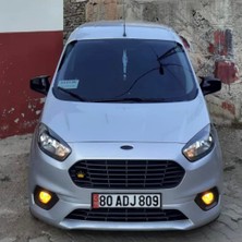 Sts Oto Aksesuar Ford Courier 2018-2021 Uyumlu Batman Yarasa Ayna Kapağı Piano Black Abs Plastik