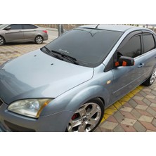 Sts Oto Aksesuar Ford Focus 2  2009-2012 Uyumlu Makyajsız Batman Yarasa Ayna Kapağı Piano Black Abs Plastik