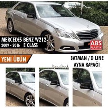 Sts Oto Aksesuar Mercedes Benz W212 2009-2016 Batman Yarasa Ayna Kapağı Piano Black Abs Plastik