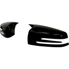 Sts Oto Aksesuar Mercedes Benz W221 2010-2013 Batman Yarasa Ayna Kapağı Piano Black Abs Plastik