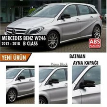 Sts Oto Aksesuar Mercedes Benz W246 2012-2018 Batman Yarasa Ayna Kapağı Piano Black Abs Plastik