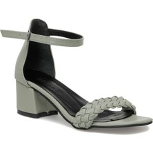 Miss F DS22046 2fx Yeşil Kadın Topuklu Sandalet