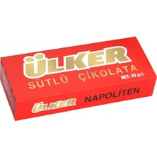 Nostaljik Lezzetler Kırmızı Ahşap Hayırlı Olsun Yazılı Kutusunda Ülker Napoliten Çikolata 40'lı