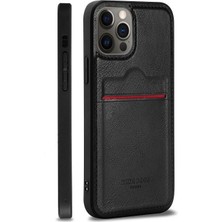 Piyasa Sepeti Apple iPhone 11 Pro Kartlıklı Rich Boss Lüx Deri Kılıf Siyah