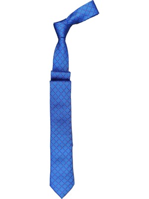 Cengiz İnler Çapraz Nokta Çizgili Mikrofiber Erkek Kravat Aksesuar