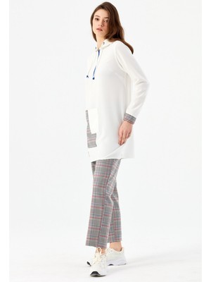 Esswaap Beli Lastikli ve Bağcıklı Pantolon  Kırmızı