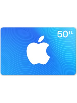 50 TL Tutarında Apple App Store & iTunes Hediye Kartı Online Kullanım İçin Geçerli