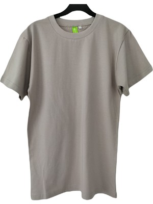 Lia Fashion Kadın T-Shirt - %100 Pamuk Düz Renk - Klasik Kesim - Bisiklet Yaka T-Shirt