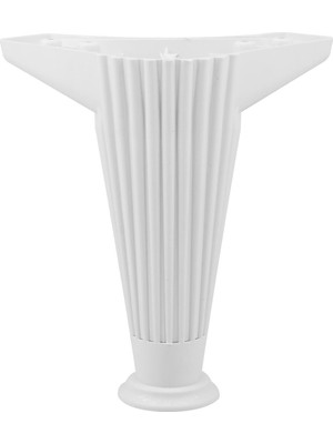 Nzb Mobilya Kanepe Masa Sehpa Koltuk Ayağı 15 cm Baza Ayak Tam Beyaz-Tam Beyaz MC348