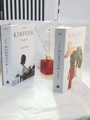 Saccura Dekor Dekoratif Kitap Kutusu Kinfolk Model 2'li Set Kitap Kutu