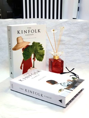 Saccura Dekor Dekoratif Kitap Kutusu Kinfolk Model 2'li Set Kitap Kutu