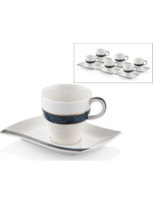 Setabianca Seta Kahve Fincan Tk 6lı Mavi