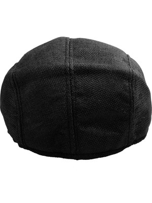 Malory Linen Cabbie Newsboy Düz Duckbill Ivy Hat (Yurt Dışından)