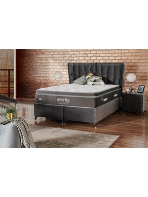 Tutku Yatak Serenity Bölgesel Dinamik Yay Sistemli Plus Yatak+Baza+Başlık Seti