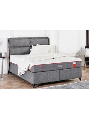Tutku Yatak Visco Comfort Kuş Tüyü Sünger Yatak+Baza+Başlık Seti