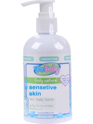 Trukid TruBaby Hassas Ciltler için Yatıştırıcı Yüz ve Vücut Yıkama Jeli 236.5 ml Organik İçerikli