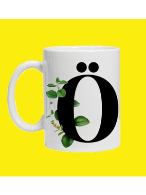 Hesaplısı Burada Ö Harfi Baskılı Kupa Bardak