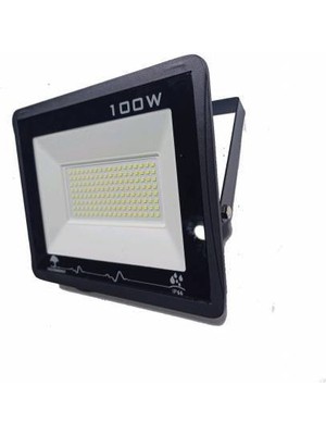 100 Watt Smd Plazma Tip LED Projektör Trafolu Gün Işığı Su Geçirmez IP66