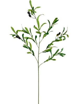 Nettenevime Yapay Zeytin Dalı Uzun Dallı 90CM 6 Meyveli