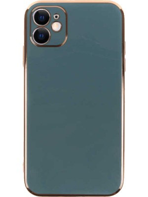 Caseart Apple iPhone 11 Kapak Kamera Korumalı Lazer Kesim Lüx Silikon Kılıf - Petrol Yeşili
