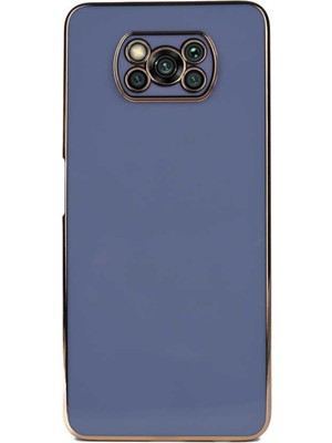 Caseart Xiaomi Poco X3 Kapak Kamera Korumalı Lazer Kesim Lüx Silikon Kılıf - Petrol Mavisi
