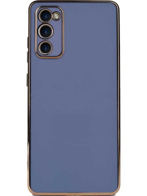 Caseart Samsung Galaxy S20 Fe Kapak Kamera Korumalı Lazer Kesim Lüx Silikon Kılıf - Petrol Mavisi